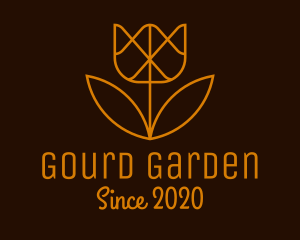 Geometric Flower Garden logo design