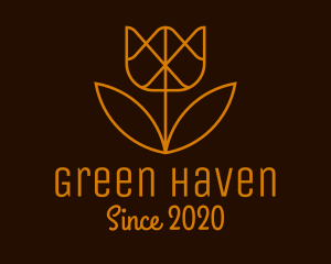Garden - Geometric Flower Garden logo design