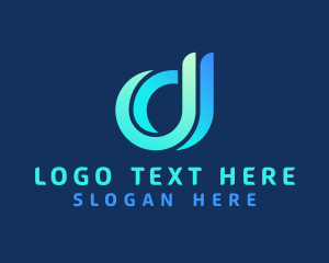 Server - Digital Tech Letter D logo design