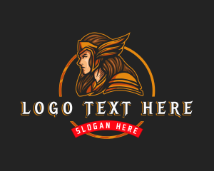 Character - Hero Lady Warrior Cosplay logo design