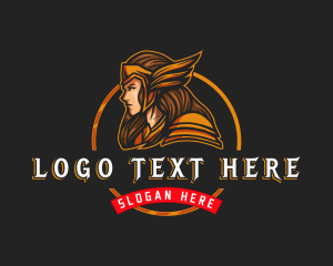 Mask - Hero Lady Warrior logo design