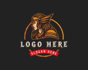 Videogame - Hero Lady Warrior logo design