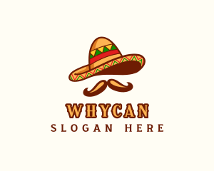 Cultural - Mexico Hat Mustache logo design