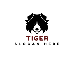 Pet - Cute Fluffy Dog Face logo design