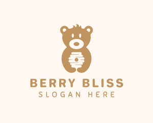 Jam - Honey Bear Beehive logo design