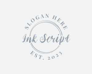 Fashion Script Business logo design