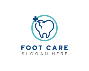 Dental Tooth Crack Repair logo design