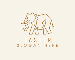 Deluxe - Gold Deluxe Elephant logo design