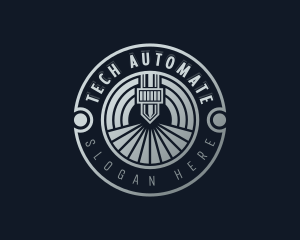 Automation - CNC Laser Fabrication logo design