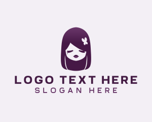 Glam - Cute Beauty Woman logo design