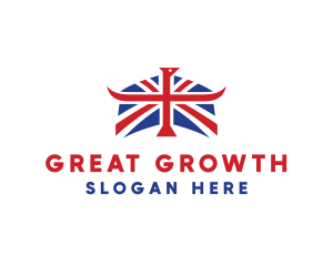 Union Flag Horns logo design