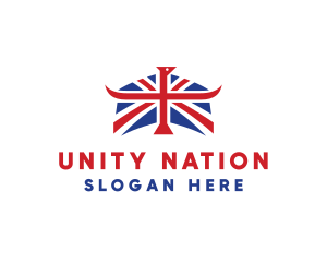 Union Flag Horns logo design