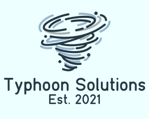 Typhoon - Tornado Typhoon Weather logo design