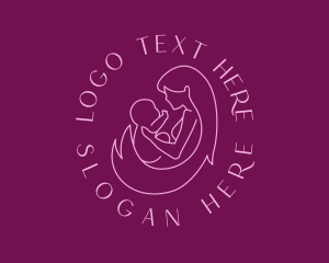Cute - Mother Child Parenting logo design