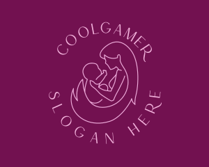 People - Mother Child Parenting logo design