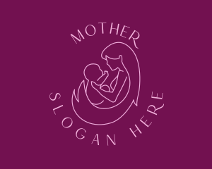 Mother Child Parenting logo design