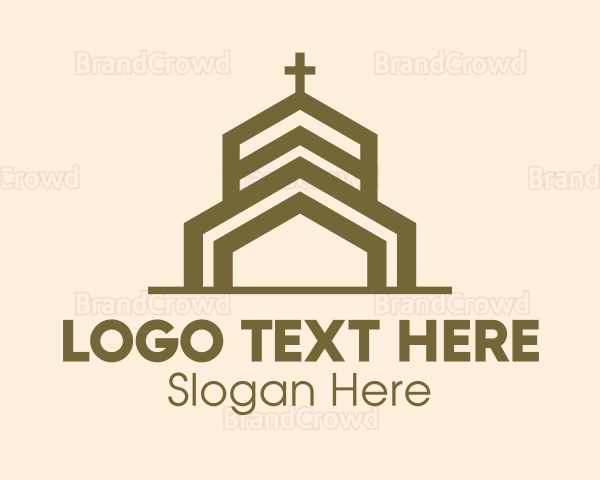 Bronze Religious Church Logo