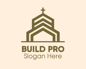 Basilica - Bronze Religious Church logo design