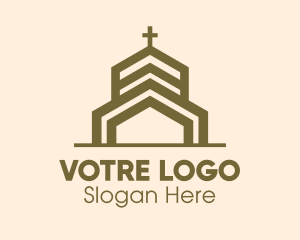 Bronze Religious Church logo design