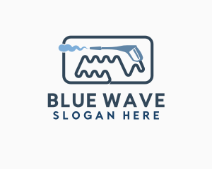 Water Wave Pressure Washer logo design