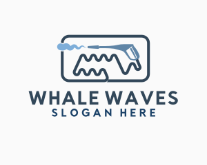 Water Wave Pressure Washer logo design