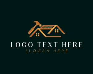 Real Estate - Luxury Roof Repair logo design