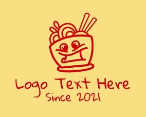 Siopao - Happy Noodle Bowl logo design