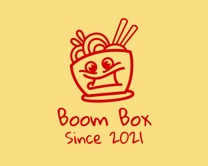 Happy Noodle Bowl logo design