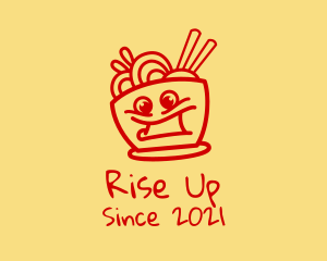 Happy Noodle Bowl logo design