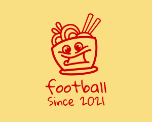 Noodle - Happy Noodle Bowl logo design