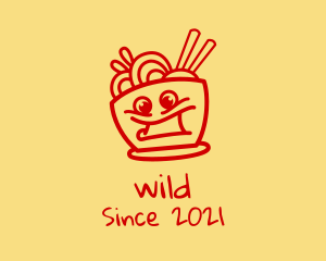 Happy Noodle Bowl logo design