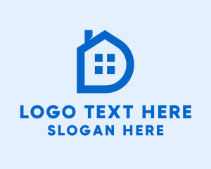 Loft - Residential Contractor Letter D logo design