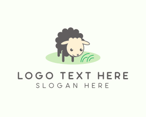 Farm - Baby Sheep Lamb logo design