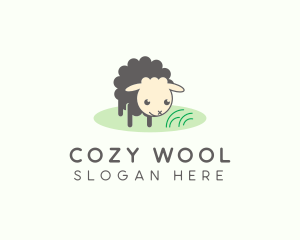 Wool - Baby Sheep Lamb logo design