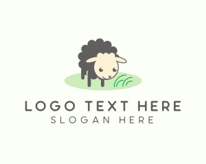 Shearing - Baby Sheep Lamb logo design