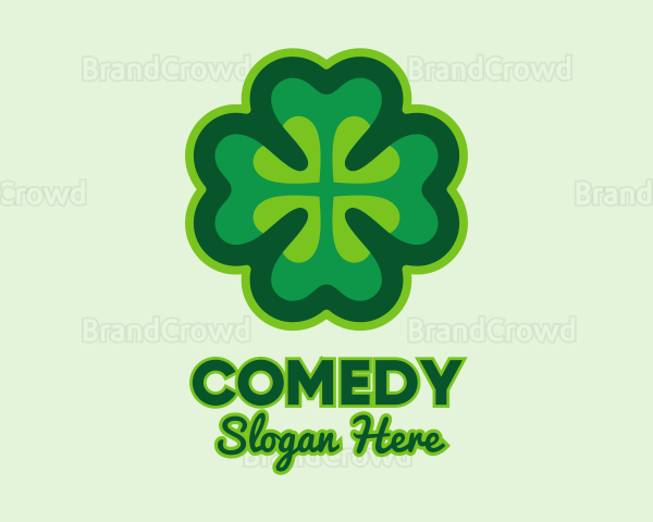 Green Irish Shamrock Logo