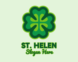 Green Irish Shamrock  logo design