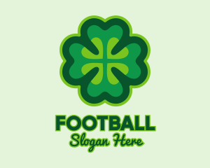 Vegan - Green Irish Shamrock logo design