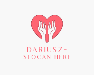 Care - Pink Heart Care logo design