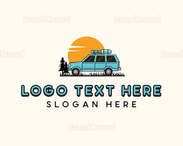 Car Travel Road Trip Logo