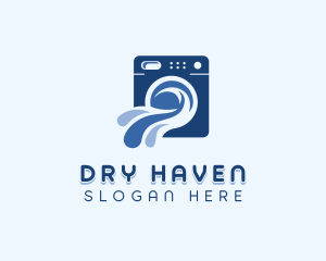 Laundry Cleaning Laundromat logo design