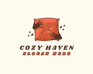 Fluffy Pillow Bedding logo design