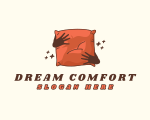 Pillow - Fluffy Pillow Bedding logo design