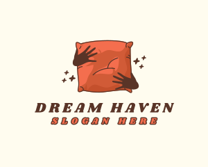 Fluffy Pillow Bedding logo design