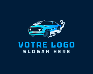 Trip - Fast Drag Race Car logo design