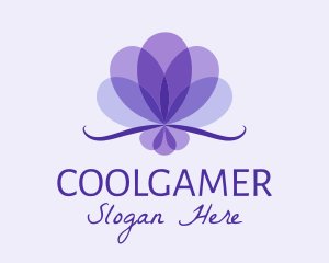 Purple Flower Petals Logo