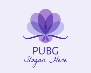 Purple Flower Petals Logo