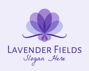 Lavender - Purple Flower Petals logo design