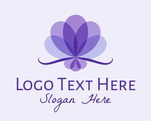 Purple Flower Petals Logo