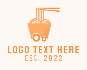 Cart - Noodle Food Cart logo design